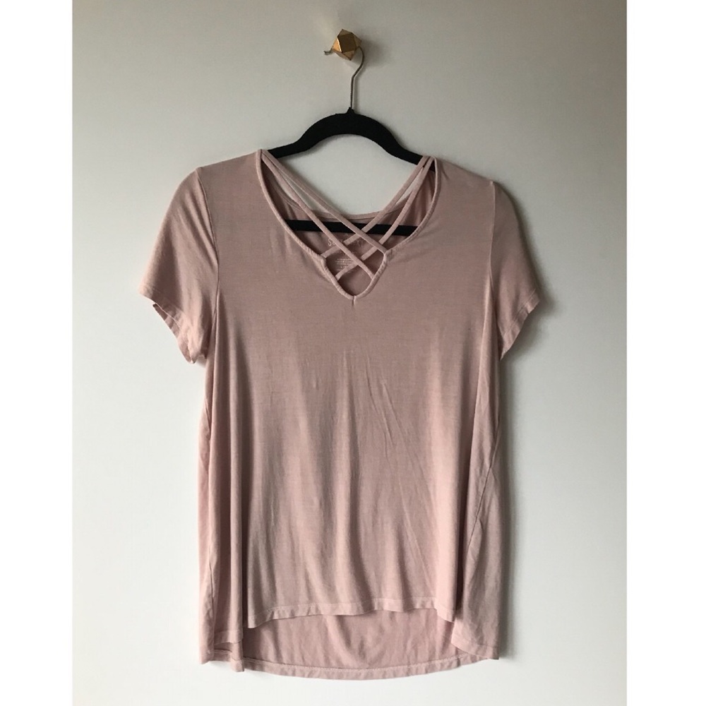 American eagle lace up T-shirt